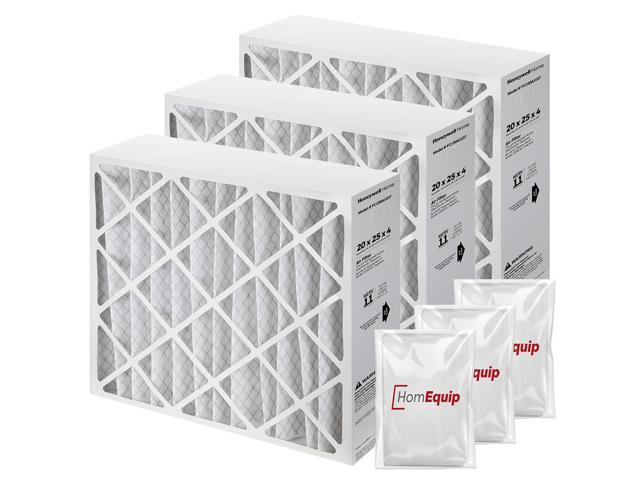 Furnace Filters FC100A1037 - HVAC 20x25x4 Air Filter Replacement Merv 11 with Easy Disposal Bag (3 Pack)