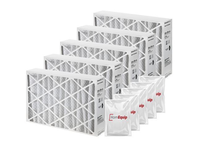 Furnace Filters 16x25x4 - HVAC Air Filter Replacement FC100A1029 Merv 11 with Easy Disposal Bag (5 Pack)