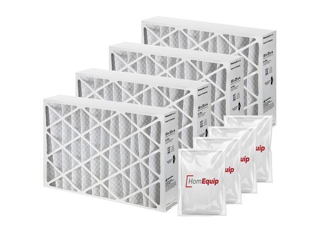 Furnace Filters 16x25x4 - HVAC Air Filter Replacement FC100A1029 Merv 11 with Easy Disposal Bag (4 Pack)