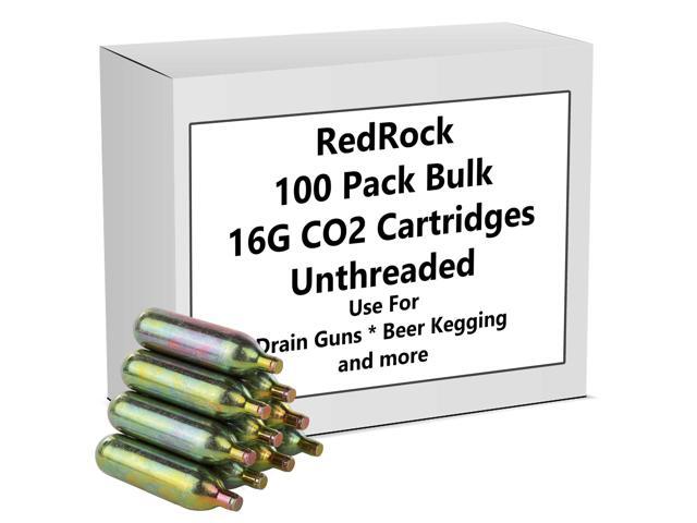 Bulk CO2 Cartridges 16 Gram Unthreaded Cartridge Multipurpose Use for Drain Gun Gallo HVAC Line Cleaner Opener 100 Pack