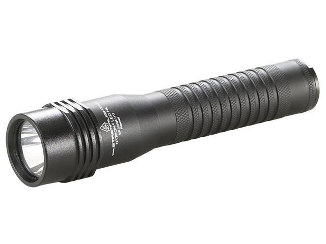 74754 Strion LED HL 615-Lumen Rechargeable Professional Flashlight with 12-Volt DC Charger, Black