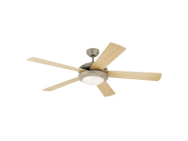 7234100 Comet Indoor Ceiling Fan with Light, Brushed Pewter