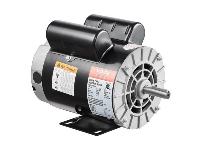 3HP Air Compressor Electric Motor, 230V 15.5 Amps, 56 Frame 3450RPM, 5/8' Keyed Shaft, 1.88' Shaft Length, Single Phase, CW/CCW Rotation (Factory...