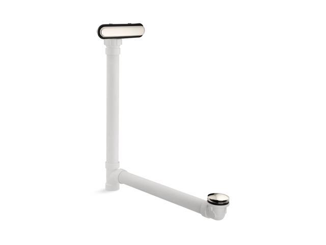 K-7272-SN Clearflo Slotted Overflow Bath Drain, Toe-Tap Stopper, Above- or Through-the-Floor Placement, Ball-Joint for Easy Installation, Sleek...