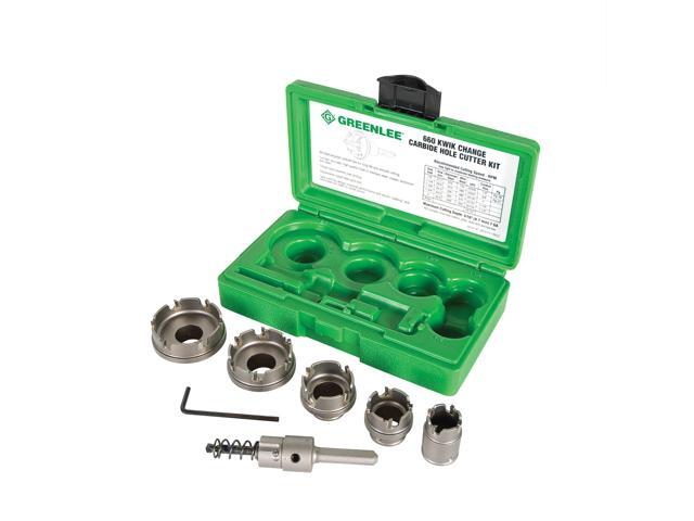 660 6-Piece Quick Change Carbide-Tipped Unfinished Hole Cutter Set, 7/8' - 2'