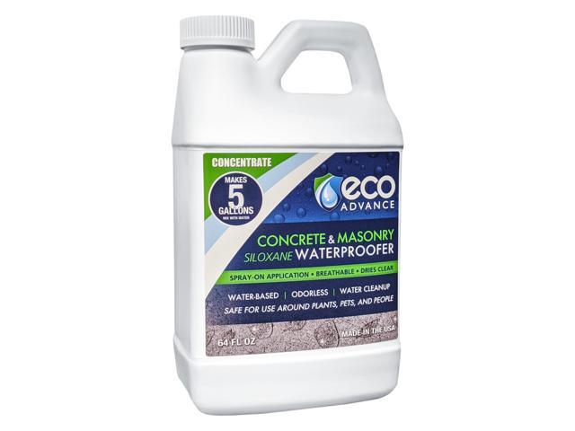 Concrete/Masonry Siloxane Waterproofer Concentrate Makes 5 Gallons, Commercial Grade Waterproofing protectant for Concrete, Brick, Stucco, Stone -...