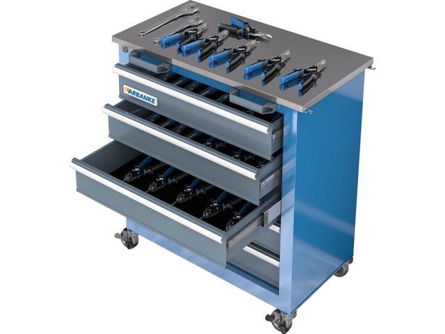 5-Drawer Tool Chest, Rolling Tool Chest with Wheels, Foot Pads & Locking System,Mobile Storage Tool Cabinet with Stainless Steel Top,Connect Units.