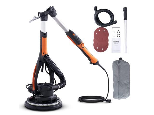 Wall Smoother, 900W Electric Tool with 12 Sanding Discs, 800 to 1800 RPM Speed, 3 Vacuum Hoses, Collapsible for Ceiling Use, Dual LED Lights,...