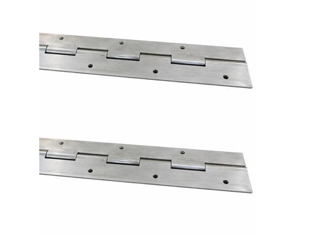 (Two Pack) 72' Heavy Duty Aluminum Piano Hinge.090' Thick Continuous Door Hinge 2' Wide Open