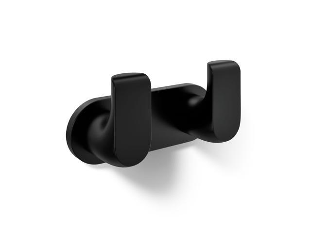 97500-BL Avid® Double Robe Hook, Matte Black