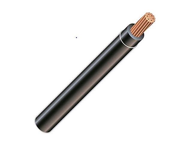 2/0 AWG 19-Stranded THHN Black Copper Building Wire (50Ft Cut)