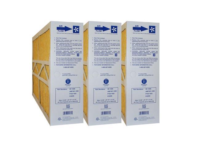 Clean Comfort M1-1056 P102-1625 918395 Size 16x25x5 (Actual size: 15 3/8' x 25 1/2' x 5 1/4') Filter 3 Pack