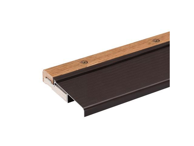 Exterior Inswing Threshold Oak & Aluminum Adjustable Sill with Wood Base 5 ¾ Wide 6 Feet Long Adjusts from 1 1/8 to 1 ½ High Brown...