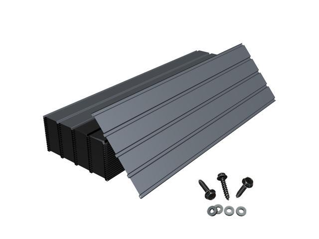 Domi Metal Roofing Panels 20 PCS, Galvanized Steel Corrugated Roof Panels Waterproof Heavy Duty Metal Siding Panels with Screws for Pergola Gazebo...
