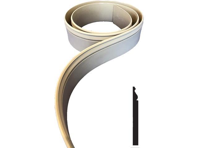 WM610 (CM610): 9/16 Thick x 5.25 Tall Flexible Base Molding - 12 feet Long - Made in the USA