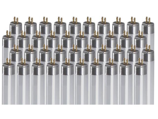 28-Watt 46 Inch T5 Fluorescent Light Bulb 3000K Warm White Color Medium Bi-Pin Base 2900 Lumens 85 CRI 36000 Life Hours Instant/Programmed Start.