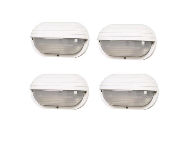 Nautical S77WF Oblong Eyelid Outdoor Wall Light Composite, Frosted Polycarbonate Diffuser LED Bulb Included - UL Listed, Non-Corrosive, Made in...