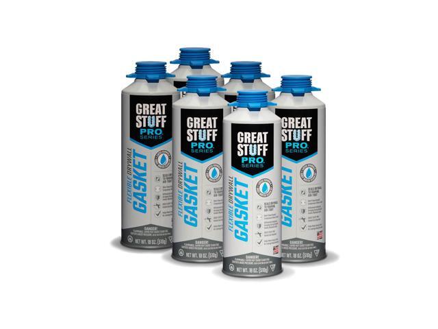 Flexible Drywall Gasket 18 oz, One Component, Water Based, Air Cured, Drywall Sealant for Use Only with Gasket Dispensing Gun (Pack of 6)
