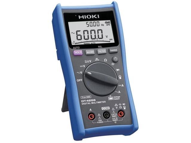 DT4256 TRMS DMM, 1000V AC/DC, 11 Functions, 10A Direct Input Measures Inverter Output Voltage, Eliminates Harmonic Components