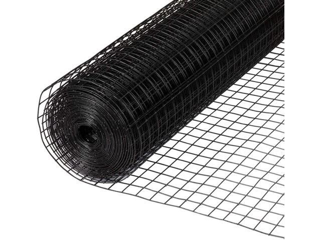 Hardware Cloth, 1/2-Inch Mesh Size, 16 Gauge Galvanized Steel with Vinyl Coated Welded Wire Fence for Garden Fencing & Pet Enclosures (24 Inch x 50.