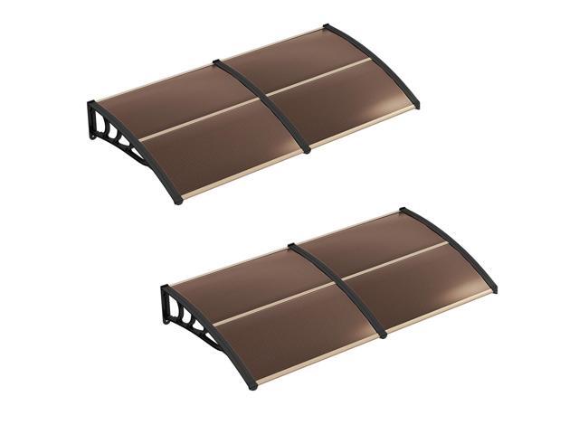 Awnings for Doors, 78' x 35' Window Awning with Rain Snow Sunlight UV Protection, UPF 50+, Hollow Sheet, Outdoor Overhead Awning Canopy Exterior,.