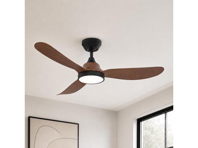 Ceiling Fan with Lights, 42 Inch Ceiling Fans with Remote Control, 6-Speed 3591 CFM, Quiet & Reversible DC Motor, 3CCT Dimmable LED, for Bedroom,...
