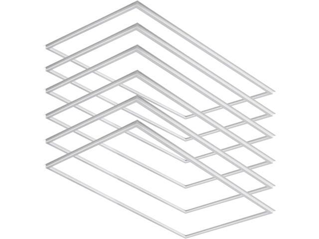 2X4 FT Edge-Lit Frame LED Panel Lights,5CCT Selectable 3000K-6500K, 2600/3900/5200LM,20W/30W/40W Switch, Grid Drop Ceiling Lights,0-10V Dimmable,.