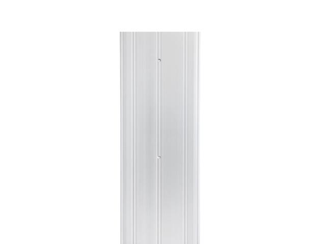 8 FT - 6' Wide x 1/4' High Fluted Aluminum Door Threshold, 96' Long Exterior Door Threshold, Metal Transition Strip for Doorways, Door Saddle with...