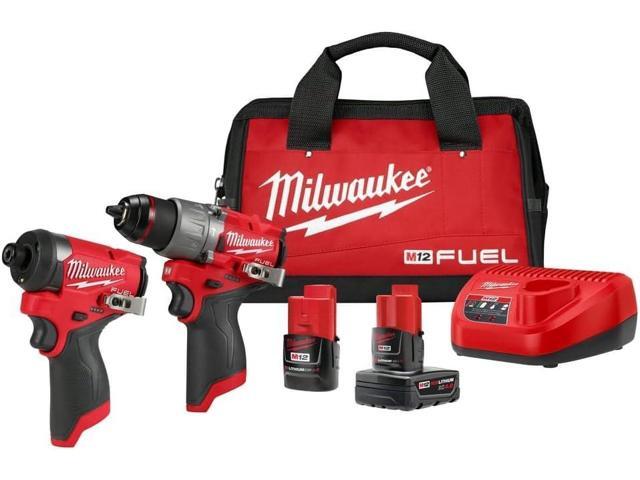 Electric Tools 2596-22 M12 Fuel 2Pc Kit - 1/2' Drill & 1/4' Hex Impact