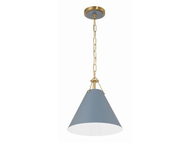 Xavier 12'' Vibrant Gold + Blue Pendant