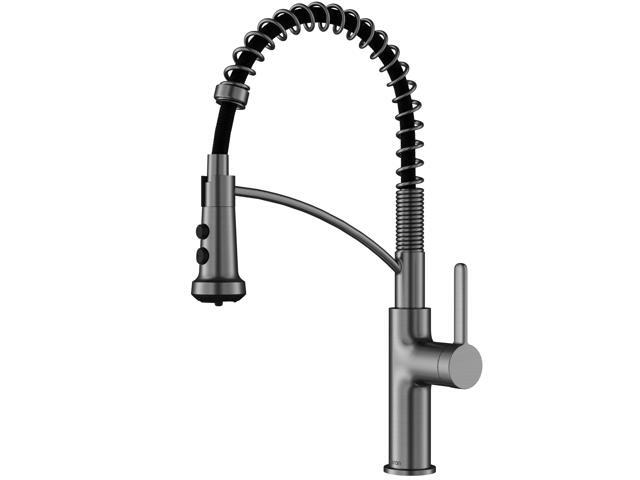 Scottsdale Spot-Free Commercial Style Pull-Down Kitchen Faucet with Dual Interchangeable Spray Heads 5-Function Revolve MAX & 3-Function Revolve,...