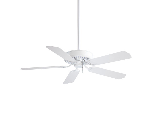 F571-WH Sundance 52' 5-Blade Ceiling Fan in White Finish with White All Weather Blades