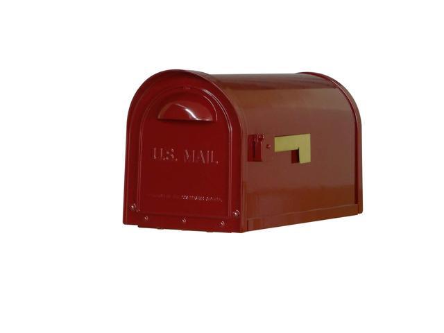 Special Lite Modern Dylan Curbside Mailbox - Wine Aluminum Mailbox for Post Mount - SCD-1008-WIN