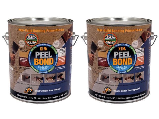 2 Pack of 1 gal Products 11461 Clear, Peel Bond Water-Based Acrylic Primer/Sealer