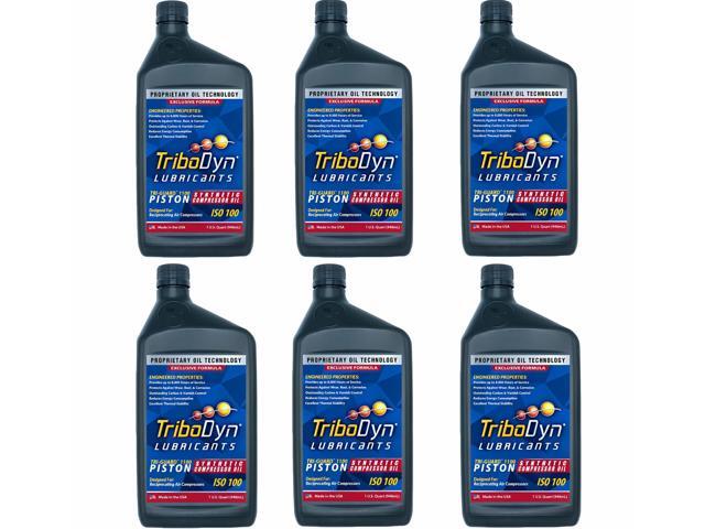 8,000-Hour Full Synthetic Non Detergent Air Compressor Oil - TRI-Guard 1100, ISO 100, SAE 30 (6 Quart Pack)