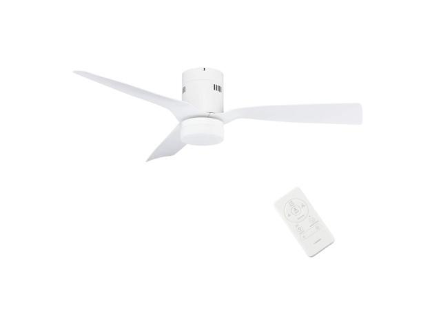 48 Inch Smart Ceiling Fans with Lights and Remote, Flush Mount Modern Ceiling Fan with Light, 10Speed Reversible DC Motor, Works with Remote...