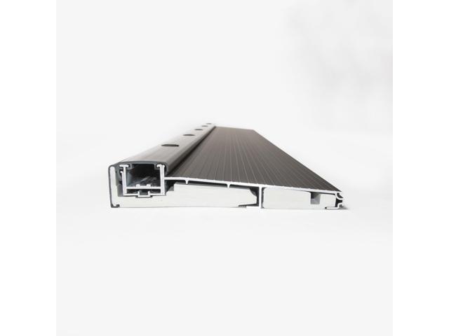 Ultra-Wide 7' (inch) Black Adjustable Aluminum Threshold Add on Extension Available - Heavy Duty - Commercial and Residential, Durable, Adjustable...