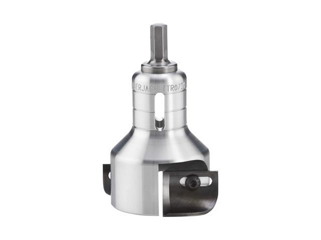 Tenon Cutter for Log Furniture, 0.75' Diameter, Pro Series Machined from a Solid Aluminum Billet, 1/2' Shank, Dual Blades Create a Radius Shoulder.