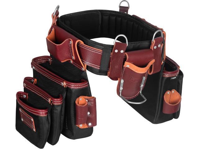 Professional Tool Belt With Bags Pouches for Men Nylon Leather Belts Carpenter Construction Electrician Framer Worker