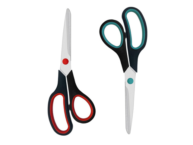 Scissors, 2 Pack 7.5 inch Scissors for Office and Home, Scissor All Purpose for School Fabric Craft Supplies Use