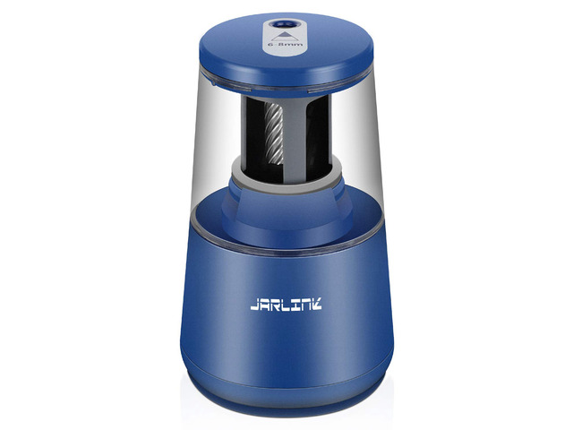 Electric Pencil Sharpener, Heavy Duty Helical Blade, Auto Stop Suitable for No.2/Colored Pencils(6-8mm), Dual Power AC Adapter/Battery Operated in...