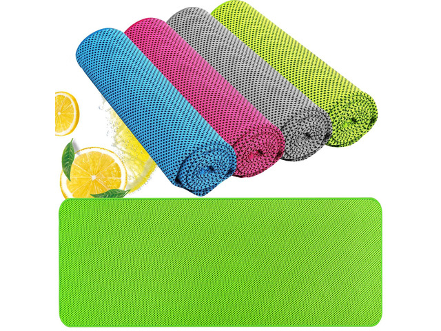 Cooling Towel (40'x12') - for Neck/Face, Ice Towel,Chilly Towel, Cooling Neck Wraps for Hot Weather Instant Chill, Soft Microfiber for Yoga, Gym,...
