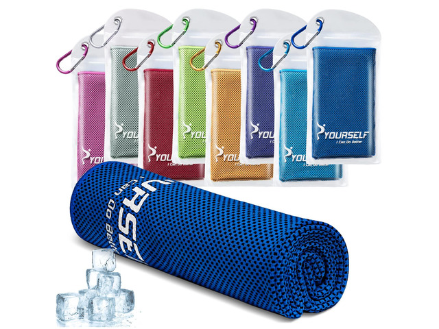 Cooling Towel for Instant Relief Cool Bowling Fitness Yoga Towel-40 x12 Use as Cooling Neck Headband Bandana Scarf,Stay Cool for Travel Camping...