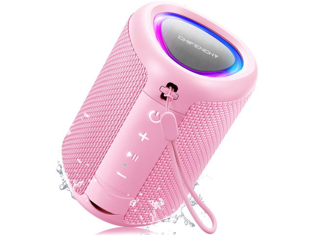Portable Bluetooth Speaker Beach Essentials: IPX5 Waterproof for Outdoor Powerful HD Sound,Dynamic Light,All Day Playtime,Wireless BT 5.3,TWS...