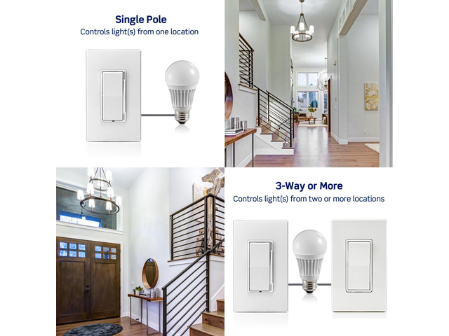 Decora Slide LED Advanced Dimmer Switch for 150W Dimmable LED, Halogen and Incandescent Bulbs and Fixtures, DSL01-1LT, Light Almond
