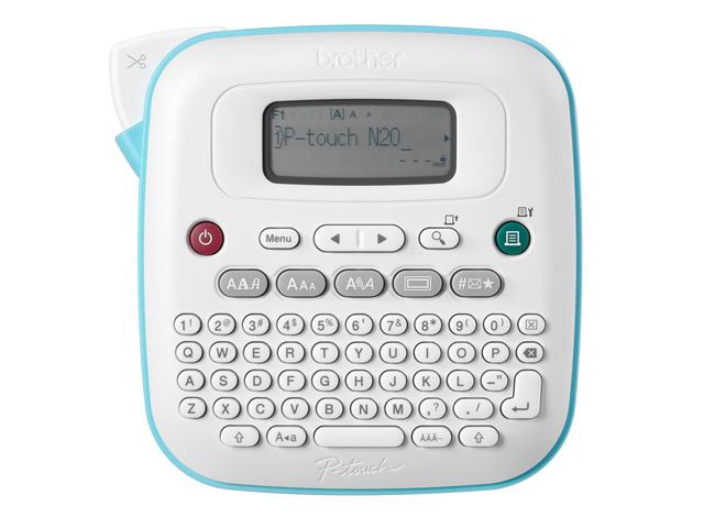 P-Touch PT-N20 Personal Desktop Label Maker, Portable, Handheld and Prints, P-Touch Btag ~½ (12mm) Wide Color Personalized Label Tapes