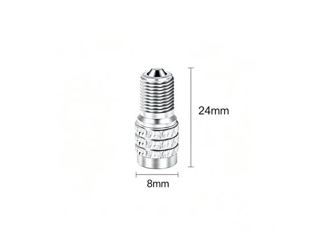 5PCS Chrome Tire Valve Stem Extender Caps, 1 Extra Spare for Car Truck Van
