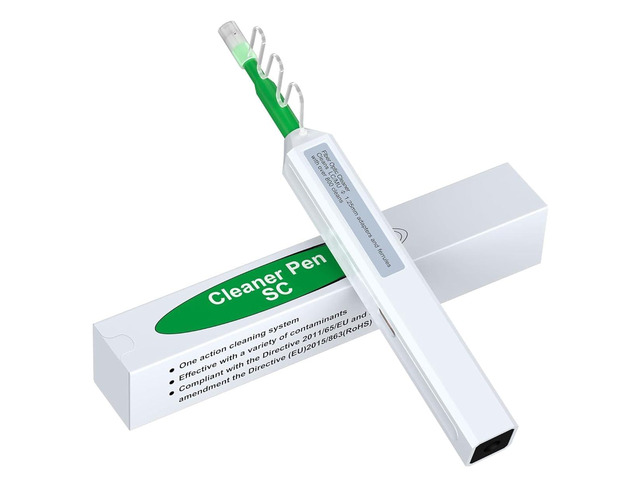 Fiber Optic Pen Cleaner for SC/ST/FC, 2.5mm UPC/APC Ferrule Cleaner,One-Push Fiber Optic Cleaning Tool with Extendable Probe (2.38 to 3.63), 800+...