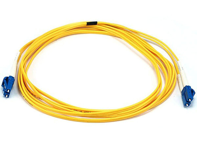 Fiber Optic Cable - Single-Mode, LC/LC, 9/125 Type, Duplex, UL, 3 Meter, Yellow, Corning