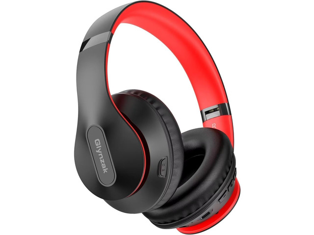 Wireless Bluetooth Headphones Over Ear V6.0 HiFi Stereo with Mic 65H Playtime 6EQ Modes Foldable Bluetooth Headset with Microphone for Travel...